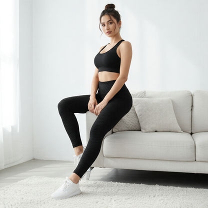 Leggings Push Up AntiCelulite Cintura Alta Fitness 3D