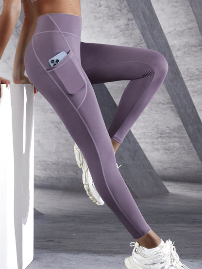 Legging Cintura Alta Bolsos Fitness