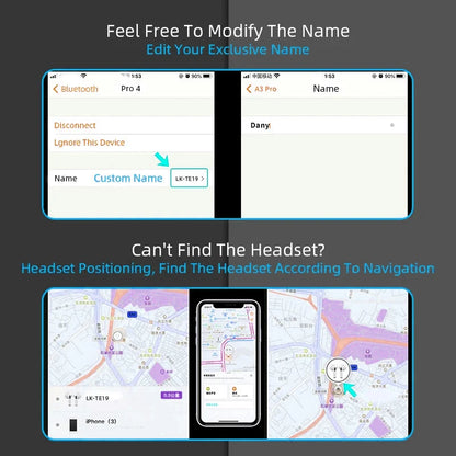 Auriculares Bluetooth Air Pro Elegância Wireless