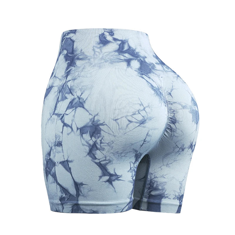 Shorts Seamless Ribbed Cintura Alta