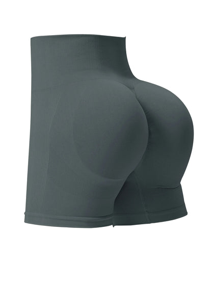 Shorts Seamless Ribbed Cintura Alta