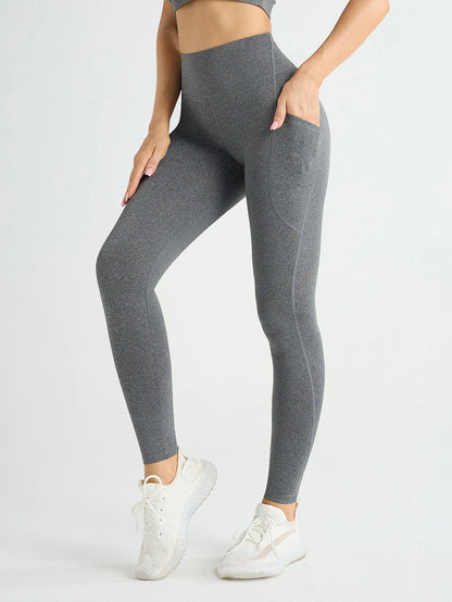 Legging Cintura Alta Bolsos Fitness
