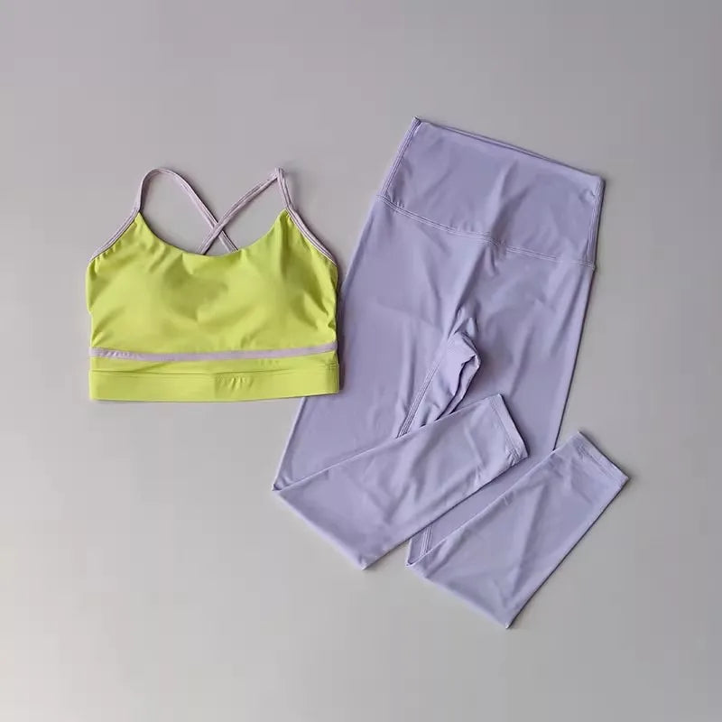 Conjunto Yoga Cintura Alta Legging Top