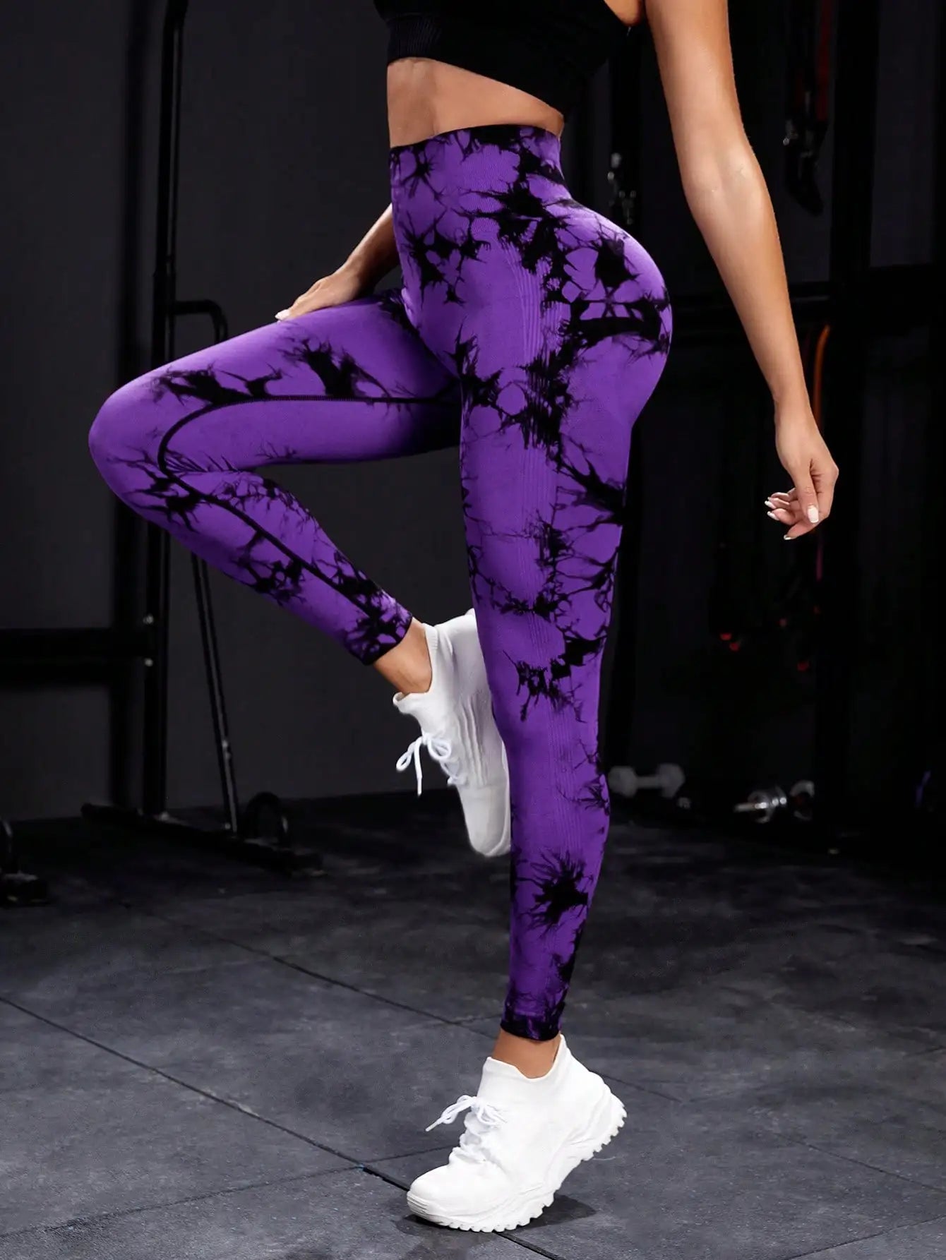Legging Yoga Seamless Cintura Alta Push Up