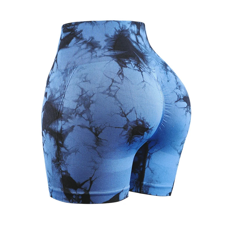 Shorts Seamless Ribbed Cintura Alta