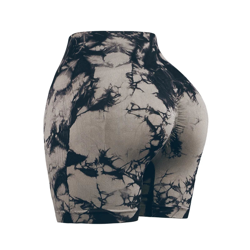 Shorts Seamless Ribbed Cintura Alta