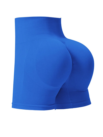 Shorts Seamless Ribbed Cintura Alta