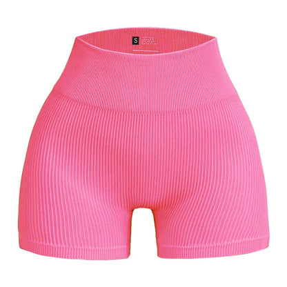 Shorts Yoga Cintura Alta Ribbed Modelador
